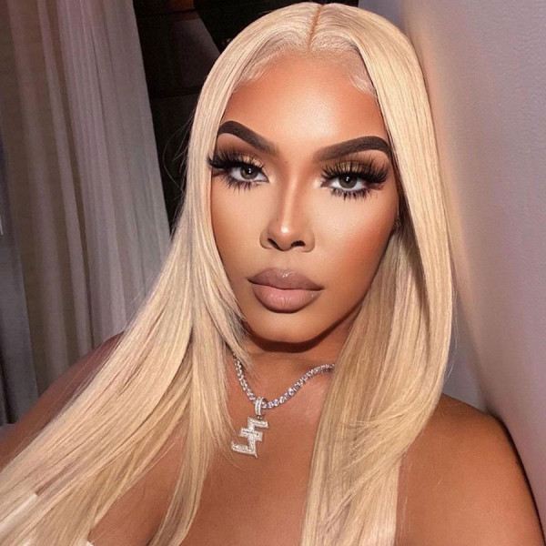 Here you go! #613 Blonde Virgin Human Hair Invisible Transparent Lace 13x6 Lace Front Wig Pre Plucke