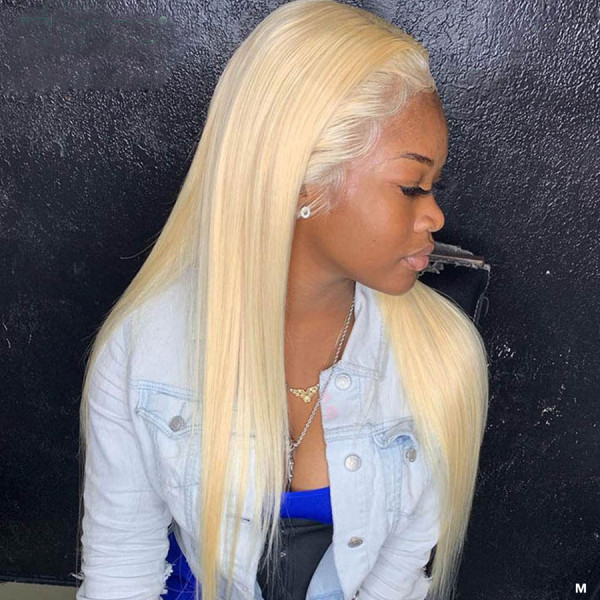 Wanna Become A Blonde Girl? Here you go! #613 Blonde Virgin Human Hair Invisible Transparent Lace 13