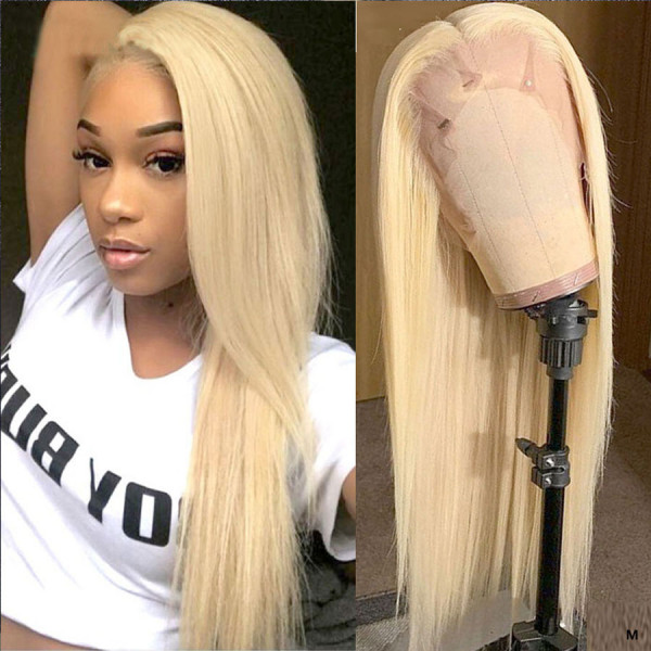 Wanna Become A Blonde Girl? Here you go! #613 Blonde Virgin Human Hair Invisible Transparent Lace 13