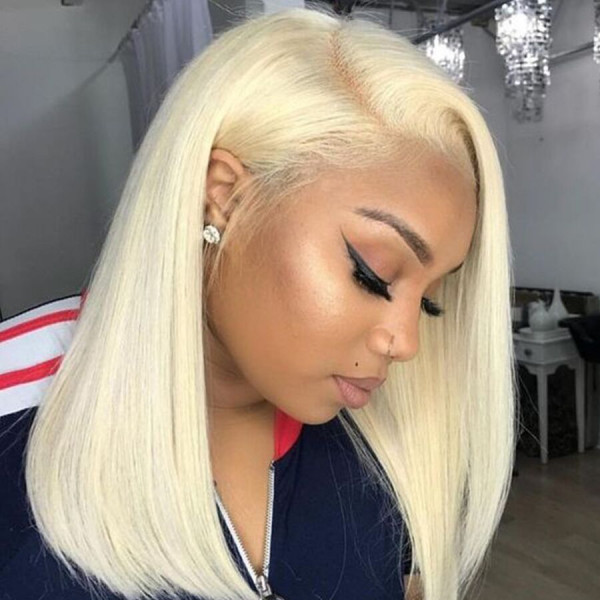 The Best Choice to Dye Any Color without Bleaching! 613 Blonde Virgin Human Hair Invisible Transpare