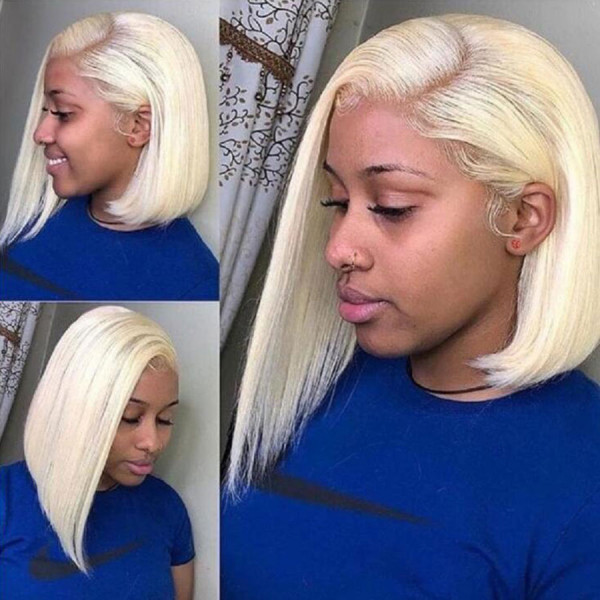 The Best Choice to Dye Any Color without Bleaching! 613 Blonde Virgin Human Hair Invisible Transpare