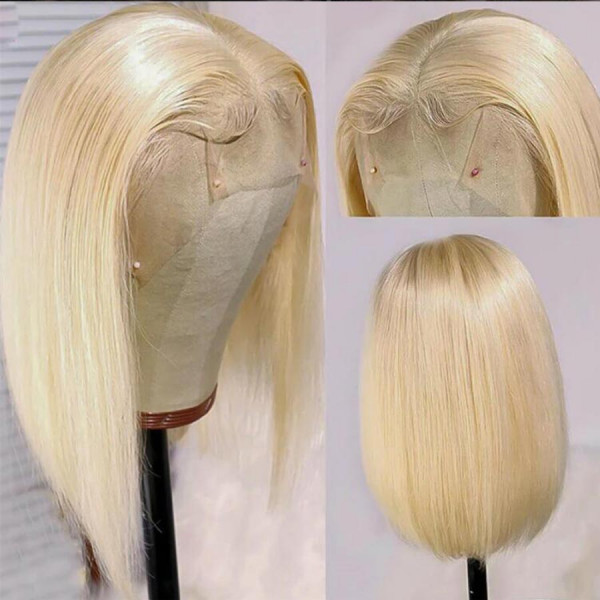 The Best Choice to Dye Any Color without Bleaching! 613 Blonde Virgin Human Hair Invisible Transpare