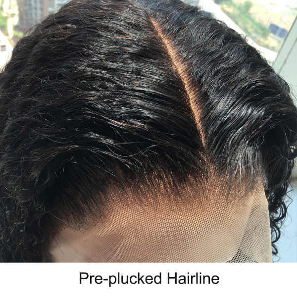 Curly Bob New 13x6 Lace Front Bob Wigs 150 Density Swiss Lace With Baby Hair Bleached Knots (W901)