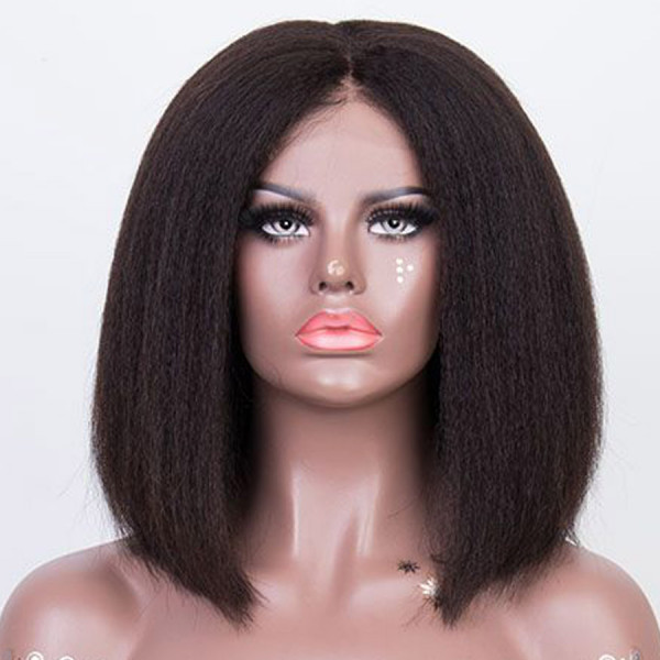 Only for Member Kinky straight hair Wigs!!! Royalty Hair 13x4 human Lace Front Wigs Pre Plucked (z16