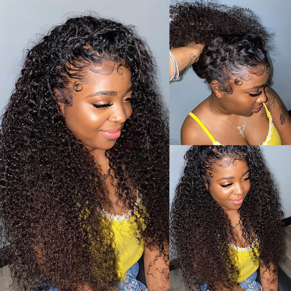 360 Lace Frontal Human Hair Wigs Deep Wave Frontal Wig Brazilian Loose Water Wave Curly Human Hair W