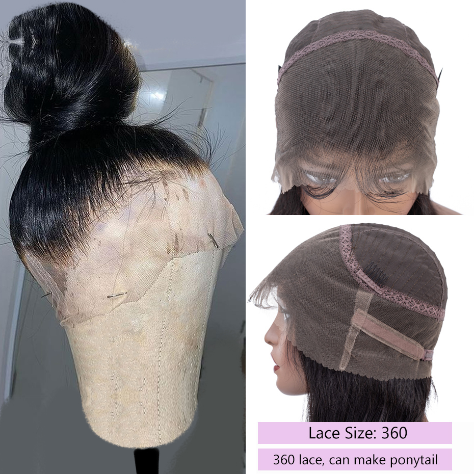 360 Lace Frontal Human Hair Wigs Deep Wave Frontal Wig Brazilian Loose Water Wave Curly Human Hair W