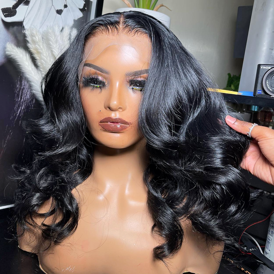 Invisible HD Lace Glueless Body Wave Bob Wig 13x4 Transparent Lace Frontal Wig Brazilian Human Hair 