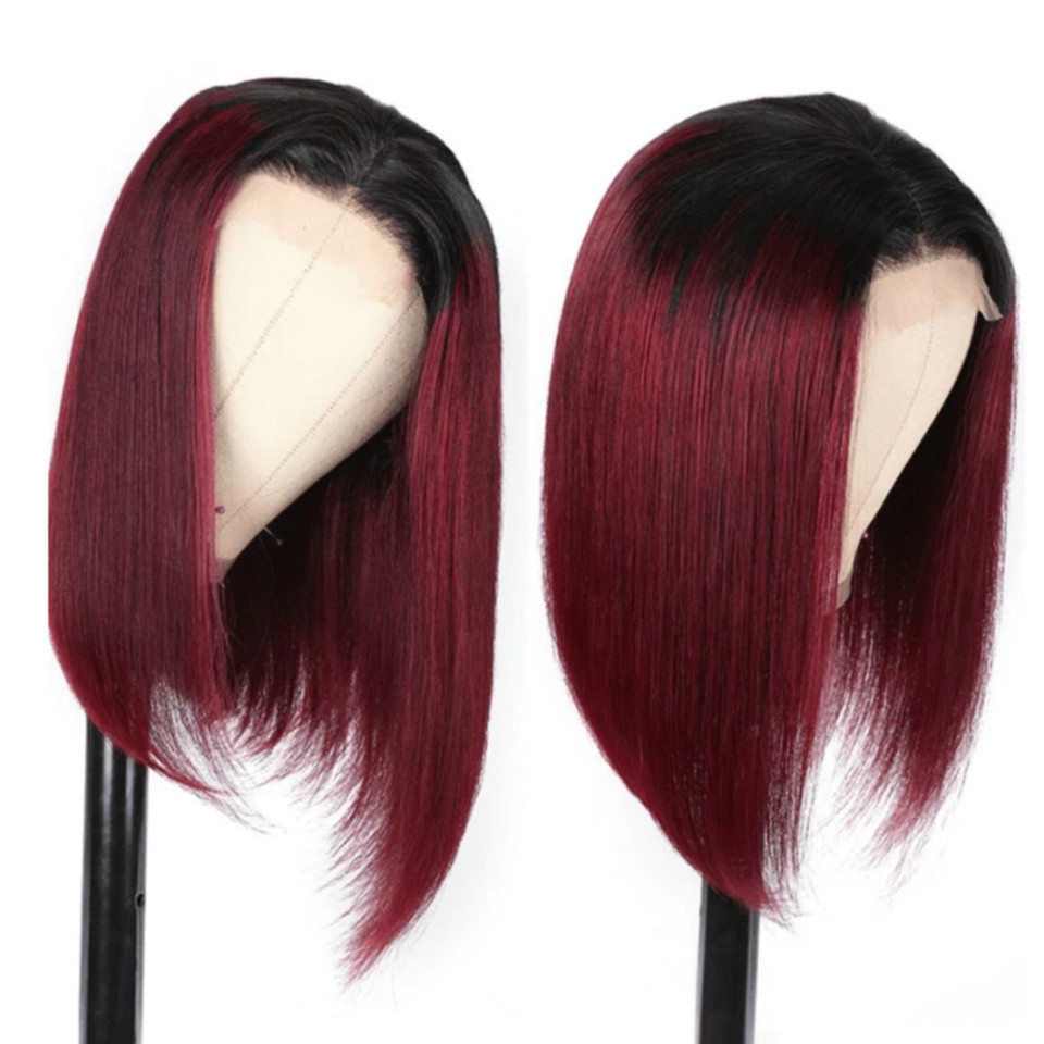 What A Bomb Wig With This Color! 10 Inch-14 Inch Virgin Human Hair 13*4 Frontal Wigs!