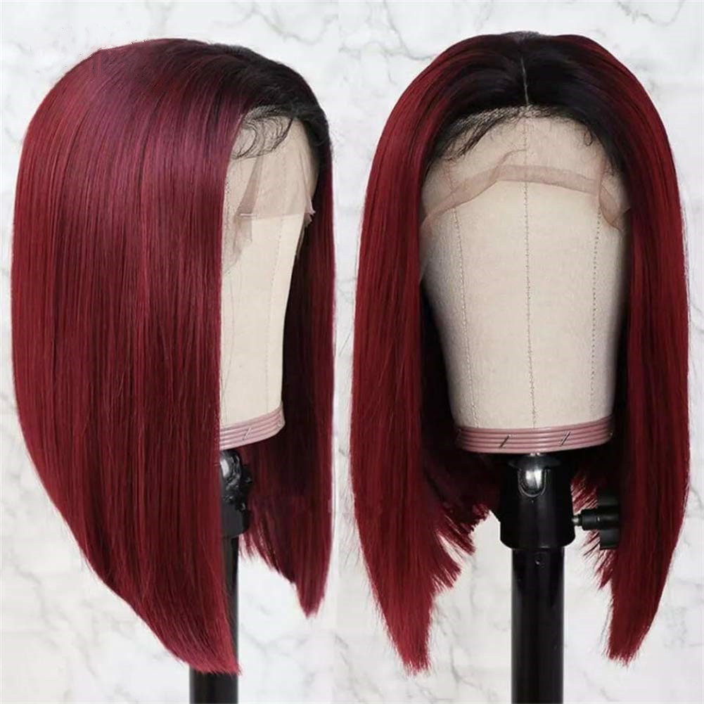 What A Bomb Wig With This Color! 10 Inch-14 Inch Virgin Human Hair 13*4 Frontal Wigs!