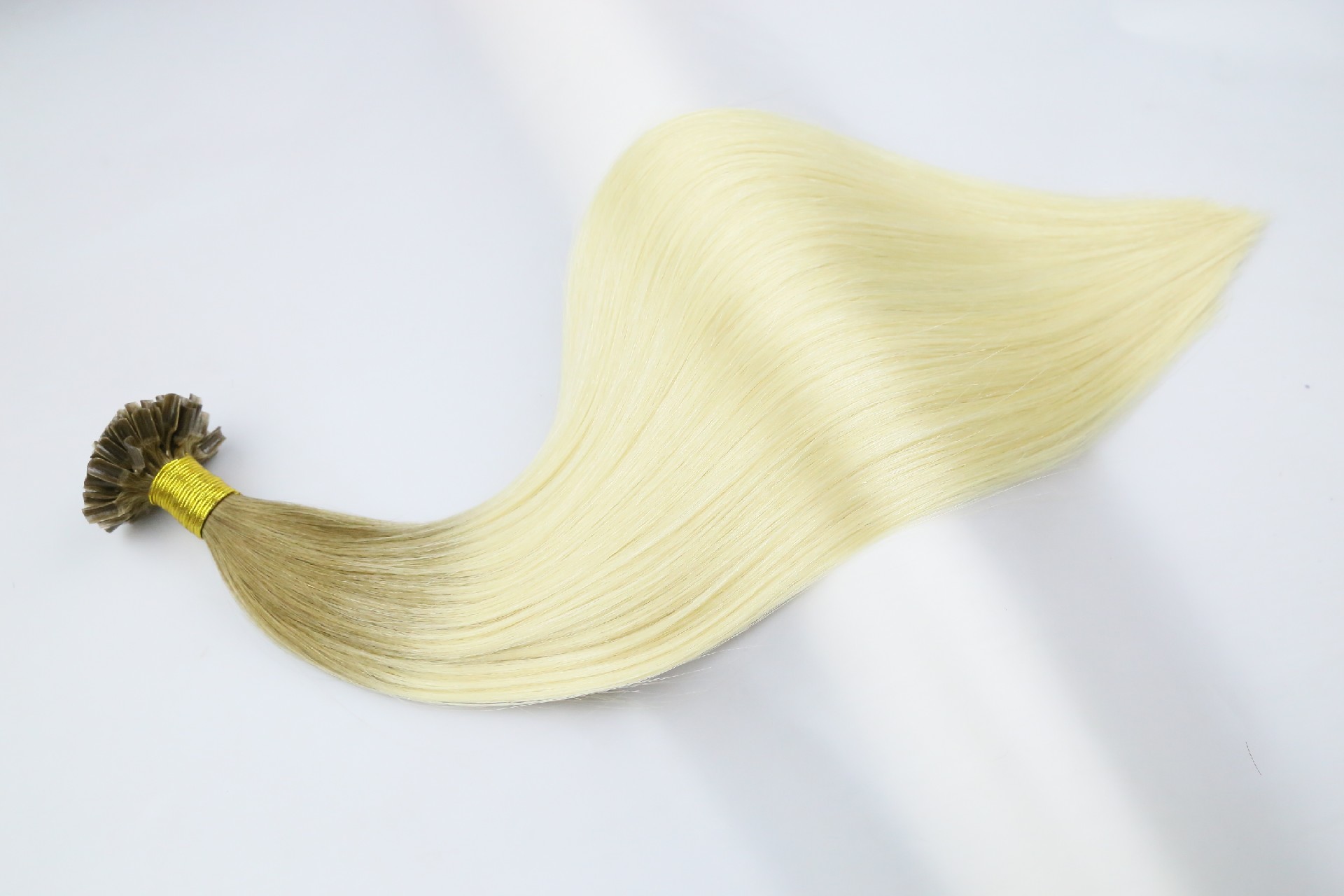 Factory wholesale keratin hair pre bonded hair extensions U tip Raw human hair 18inch T6-60#