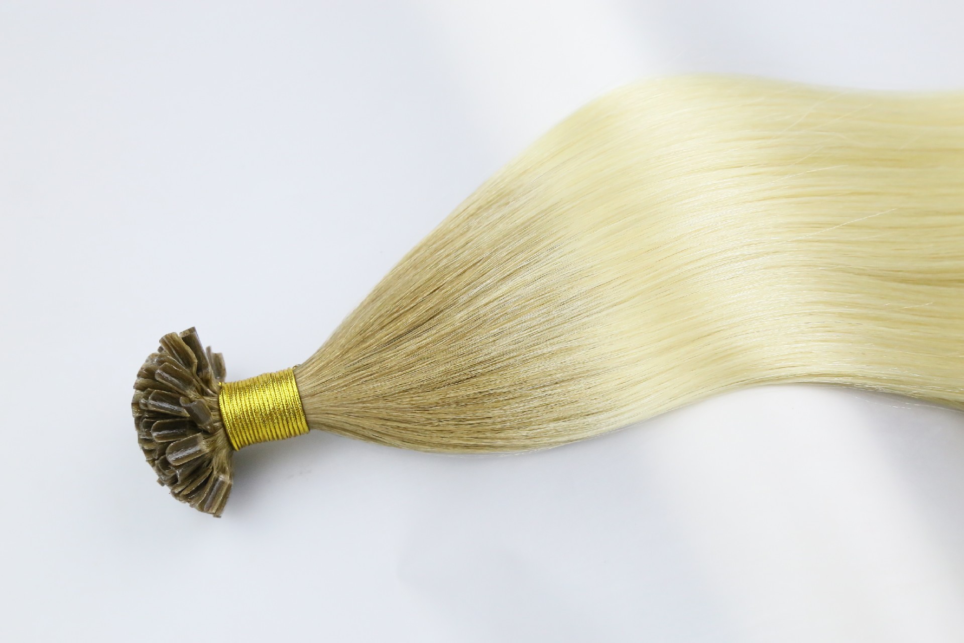 Factory wholesale keratin hair pre bonded hair extensions U tip Raw human hair 18inch T6-60#