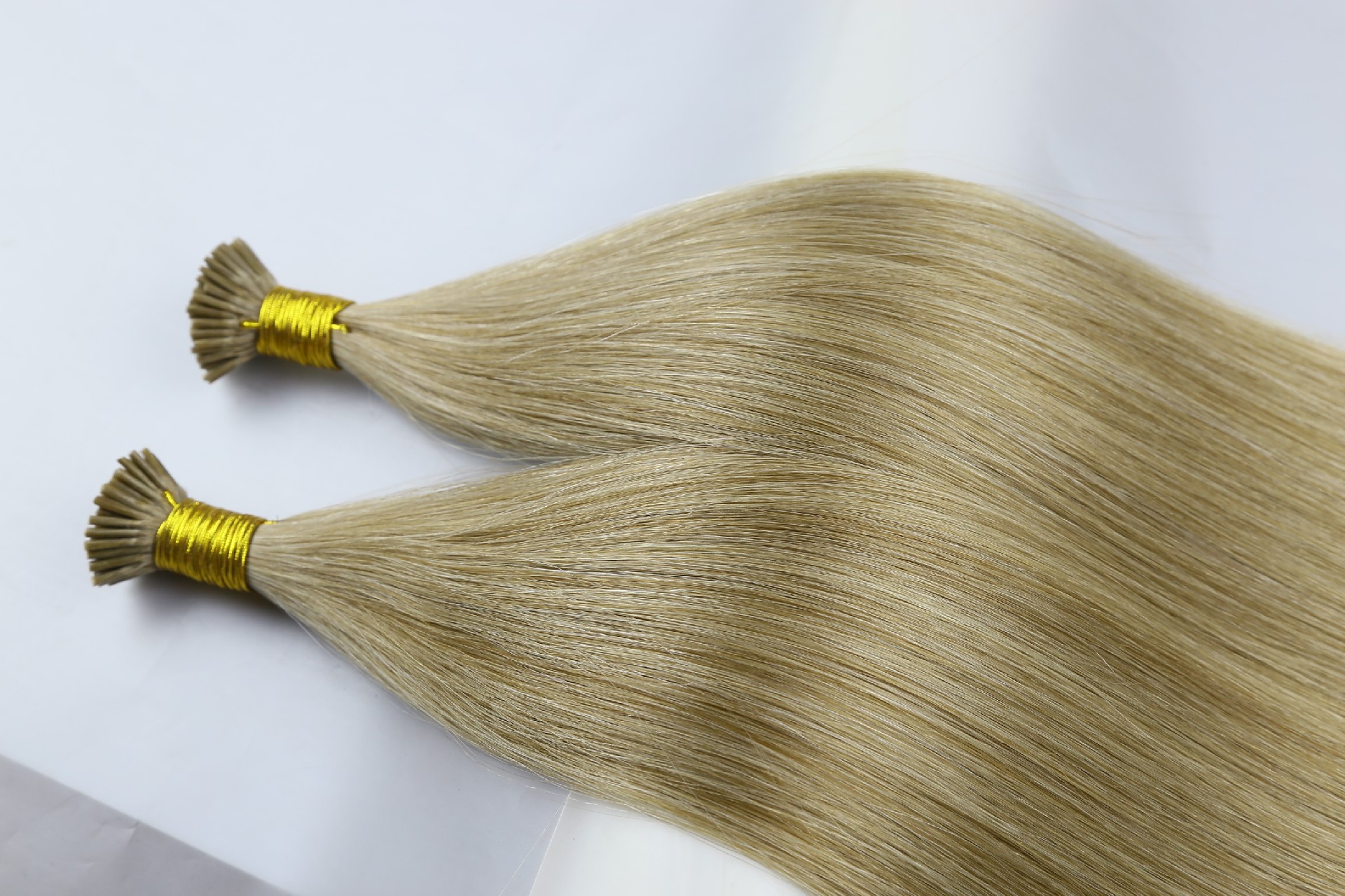 18inch M6-22# pre bonded hair extensions double drawn Keratin hair i tips in stock
