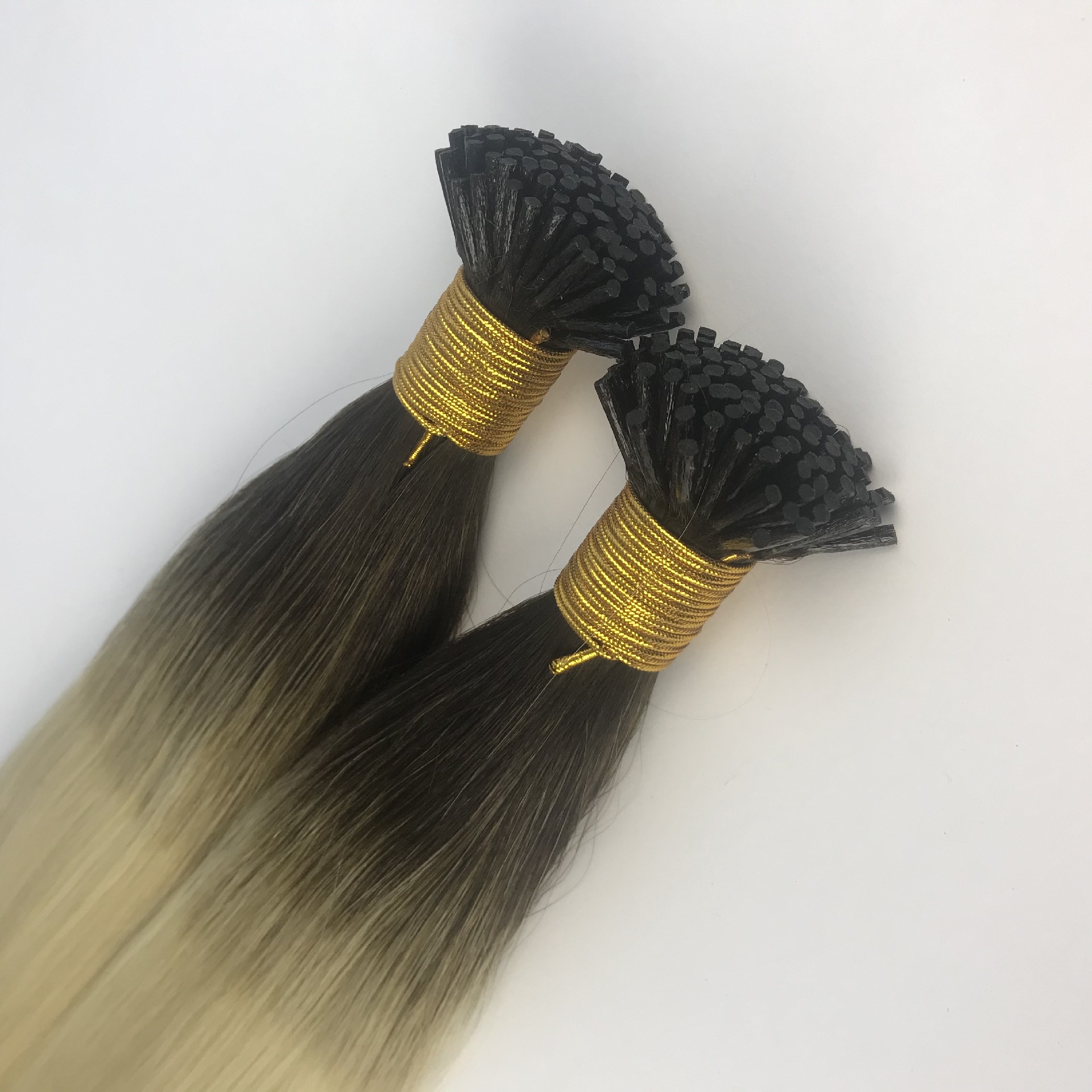 18inch T2-1001# Double Drawn I Tip Keratin Hair 100% Virgin Cuticle Raw hair extension