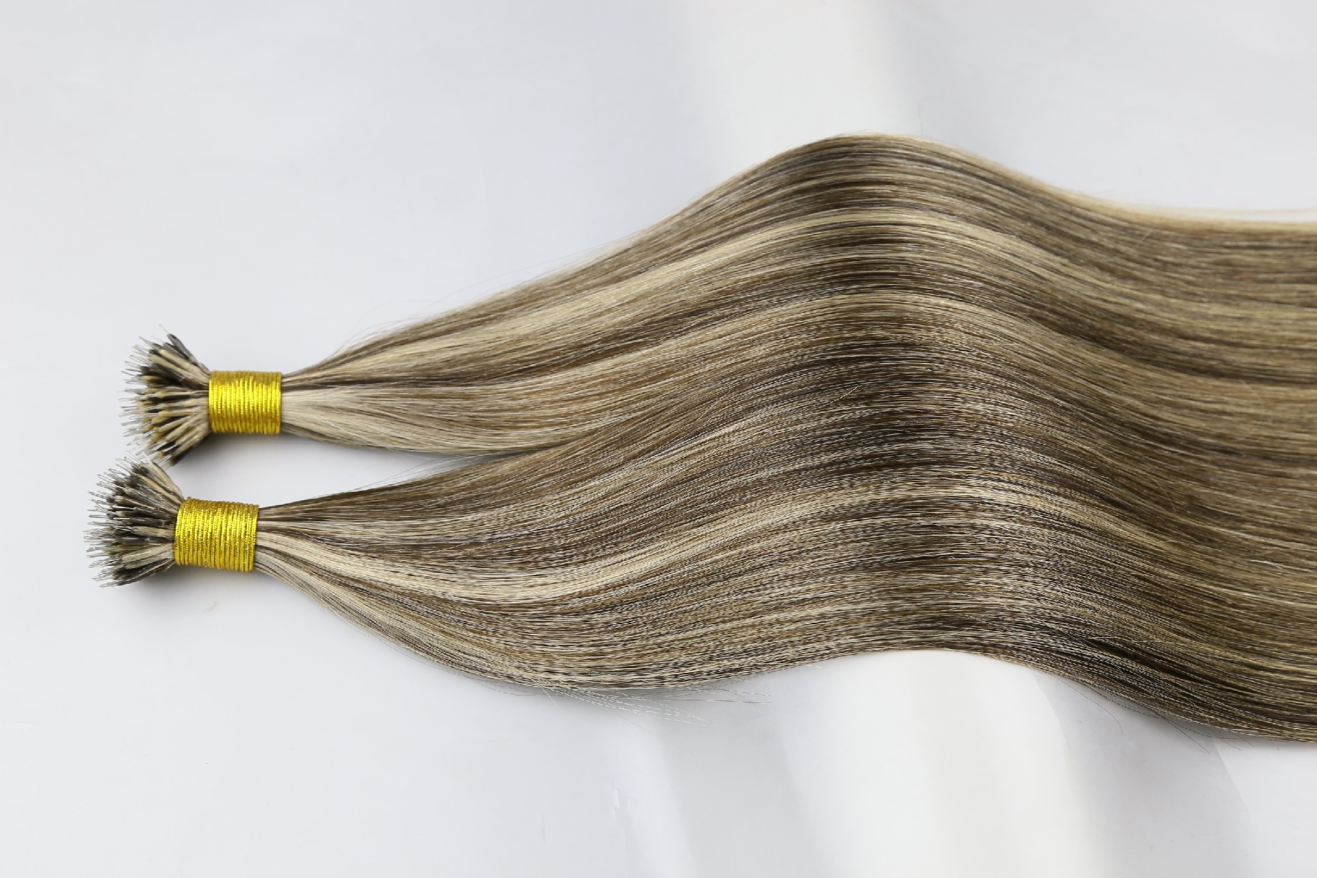 20inch P2-18# Nano Ring Hair Extensions virgin cuticle