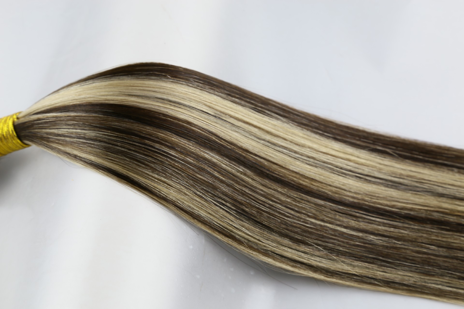 18inch P2-18# double drawn handtied weft human hair extensions
