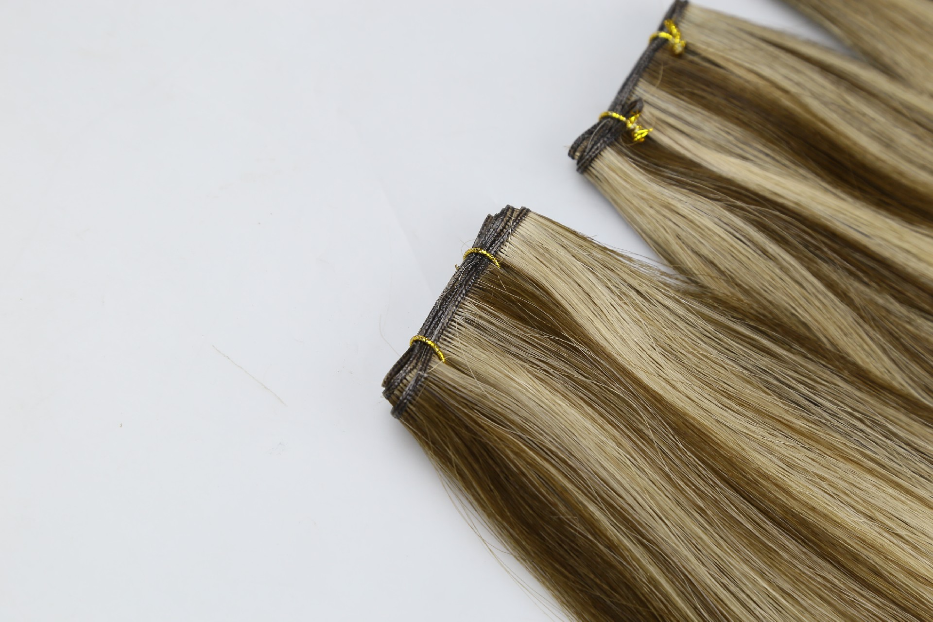 18inch P4-18 luxury Hand tied weft with hot sale Color double drawn cuticle aligned