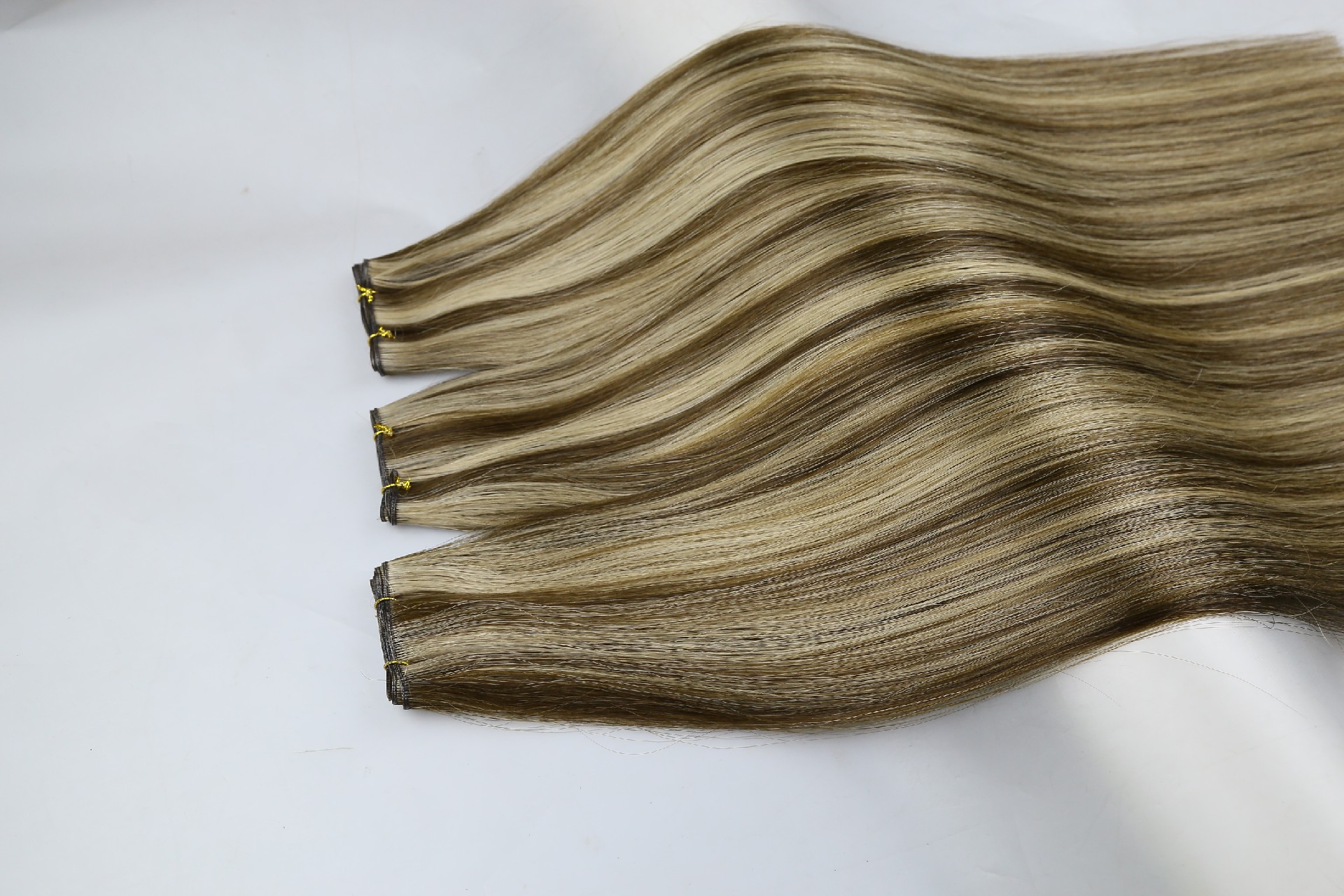 18inch P4-18 luxury Hand tied weft with hot sale Color double drawn cuticle aligned