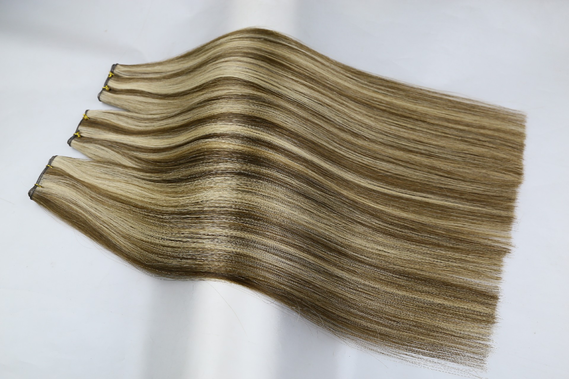 18inch P4-18 luxury Hand tied weft with hot sale Color double drawn cuticle aligned