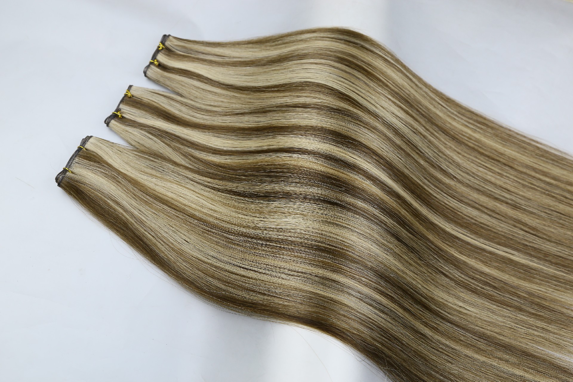 18inch P4-18 luxury Hand tied weft with hot sale Color double drawn cuticle aligned