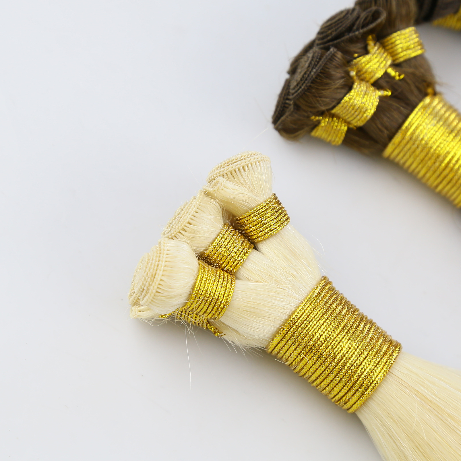 Russian Human Hair Extensions 100% Virgin Hand Tied Hair Extension