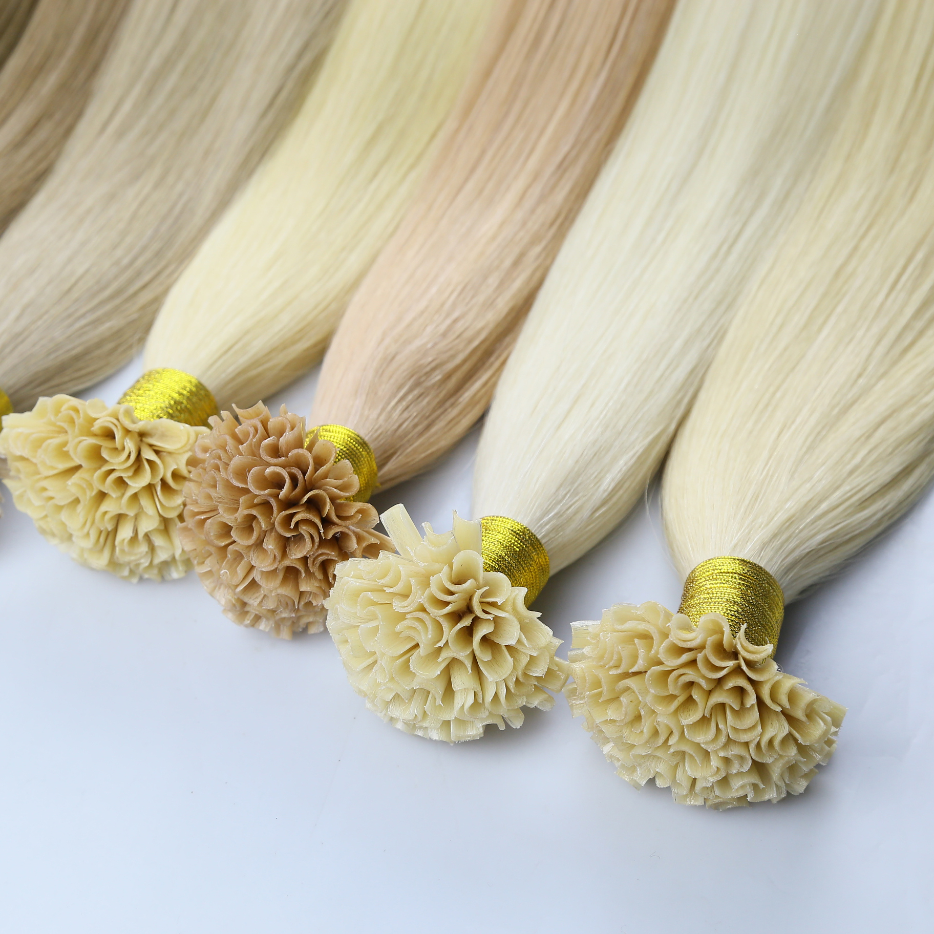 Double Drawn Full Cuticle U Tip Hair Keratin Tip extensions Balayage Colour
