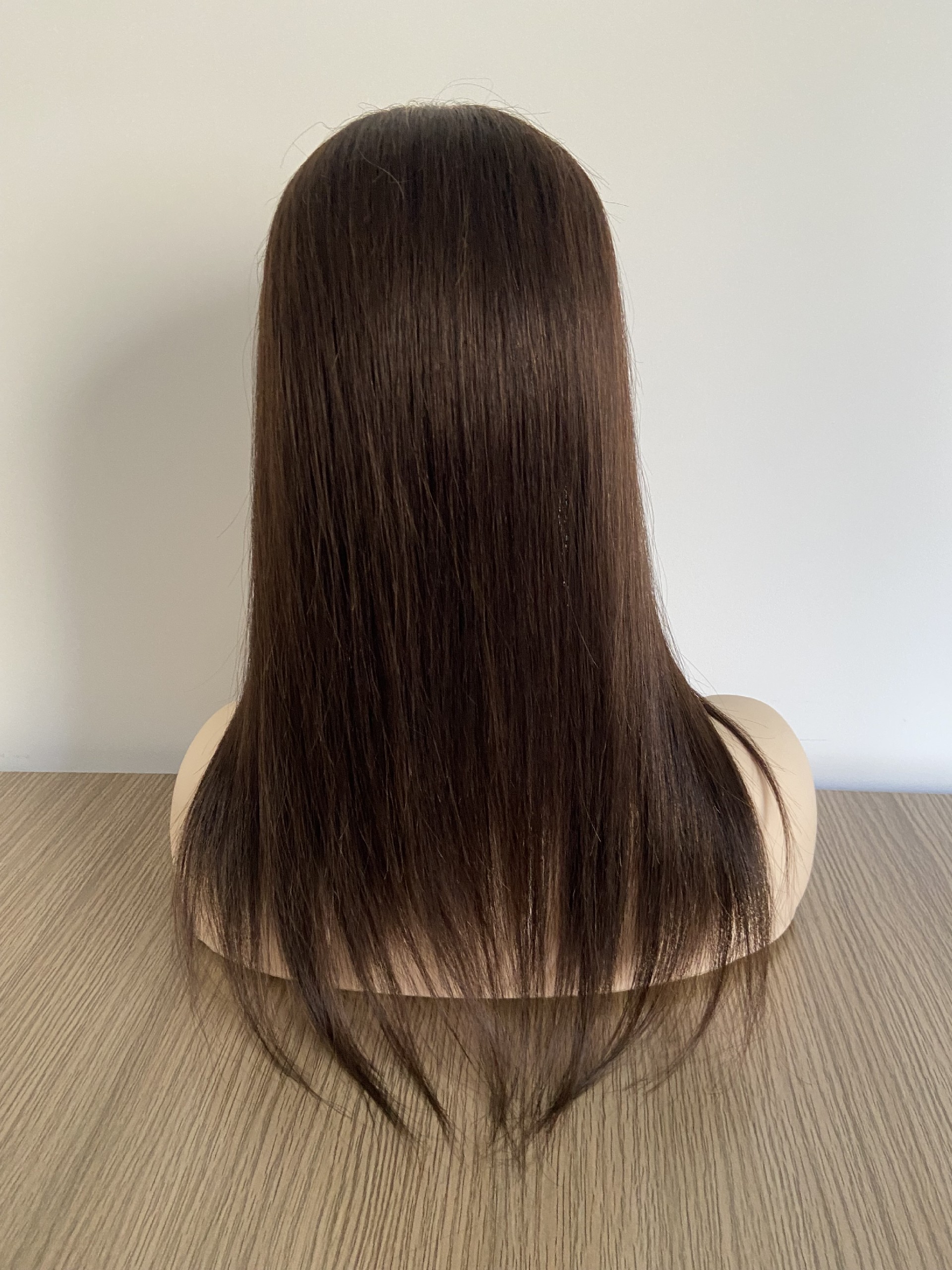 16inch 2# 6*6 Silk Top Fish Net European Human Hair Topper