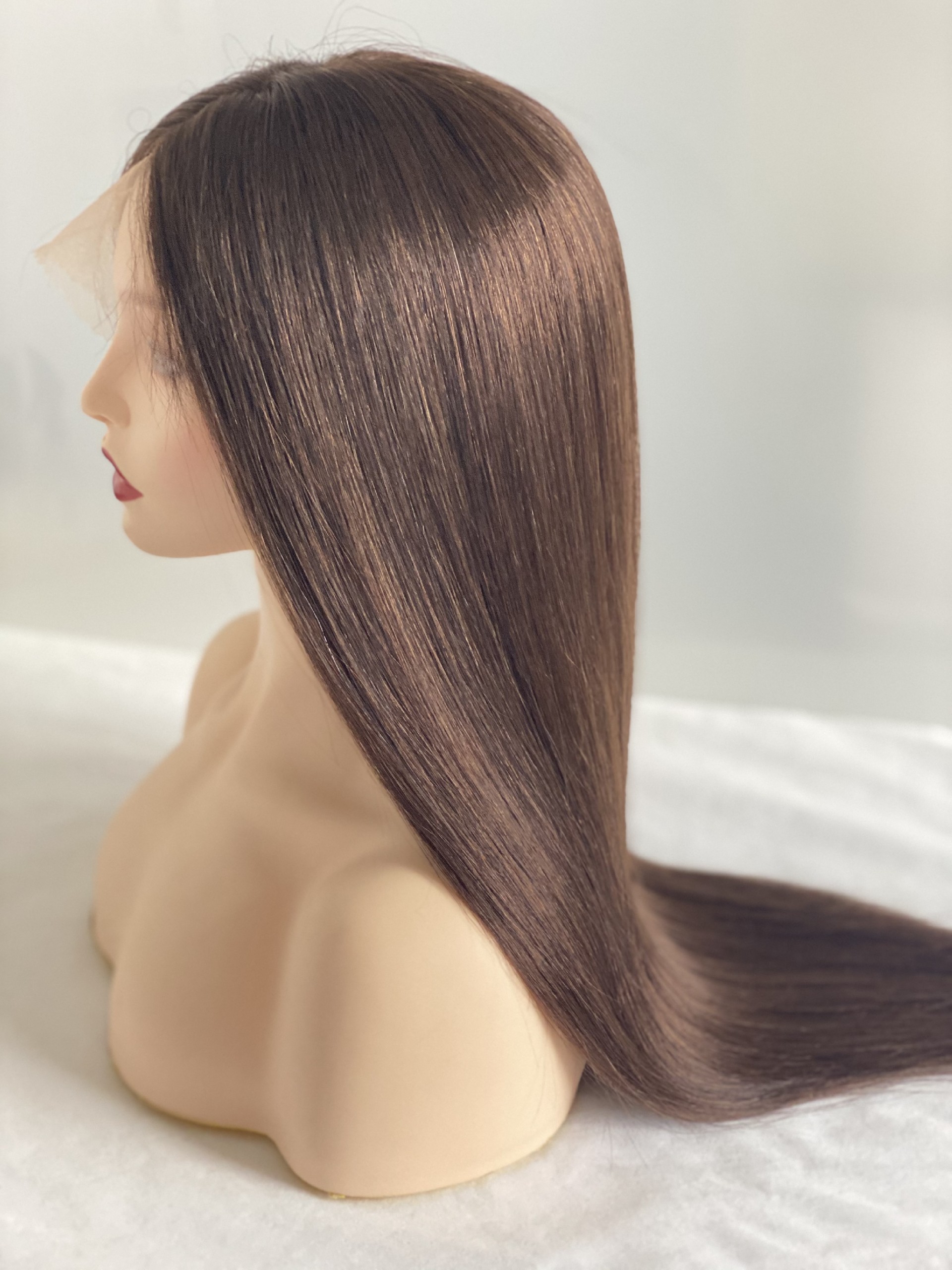 Raw Hair 4X4 silk base full lace wig Natural Color/2#/4#/613#