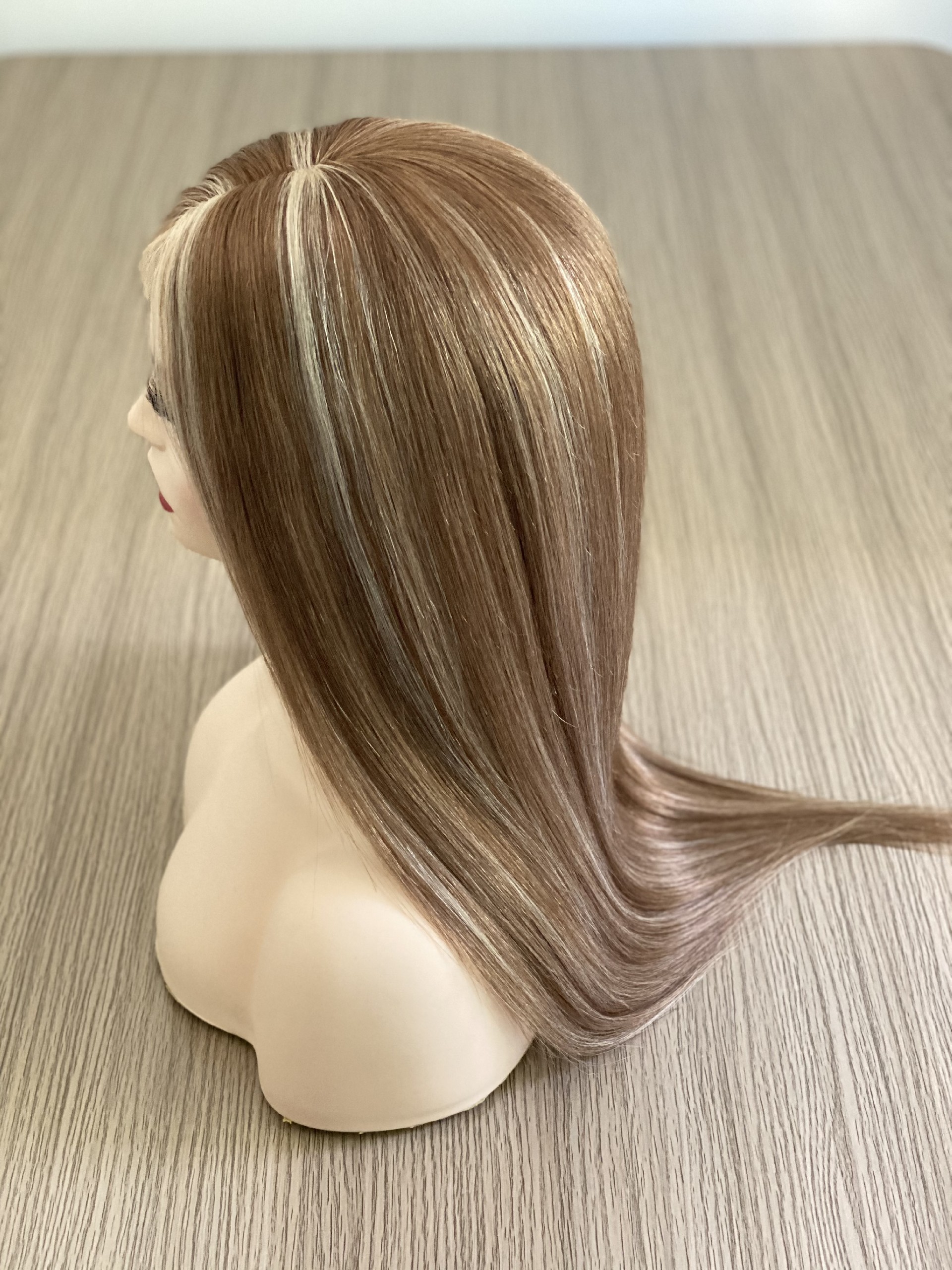 Raw Hair 18inch T6-8-613# full lace wig