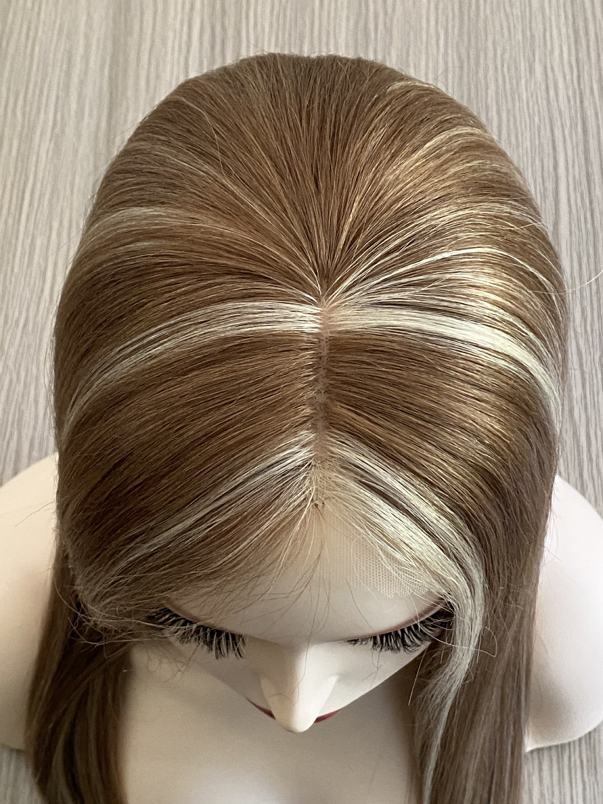 Raw Hair 18inch T6-8-613# full lace wig