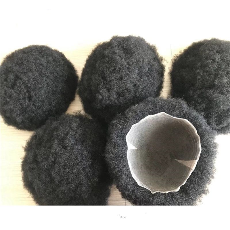 Best Seller Swiss Lace Human Hair Mens Toupees Full Lace Base Afro Kinky Curly Replacement System Wi